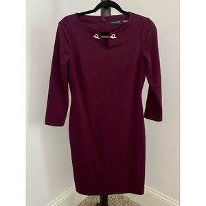 Plum Sheath Dress